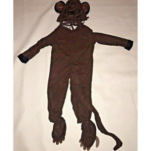 Charades Monkey Halloween Costume Baby Girl Boy Infant Size 6-18 M Brown 4 Piece